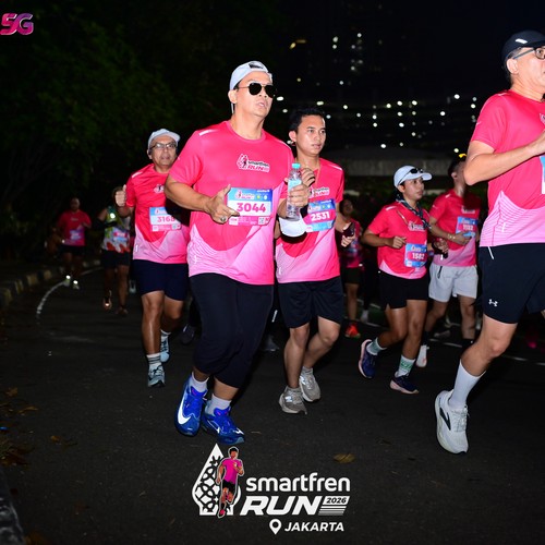 Race photo from SMARTFREN RUN 2026