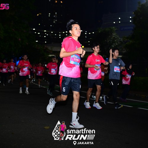 Race photo from SMARTFREN RUN 2026