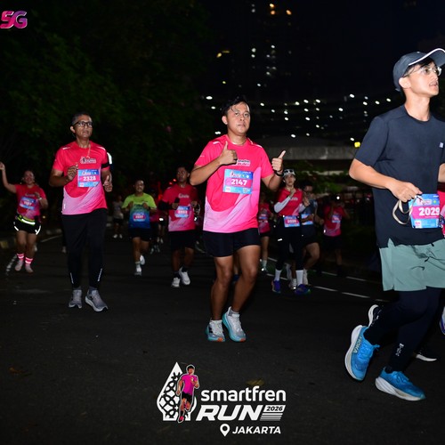 Race photo from SMARTFREN RUN 2026