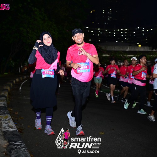 Race photo from SMARTFREN RUN 2026