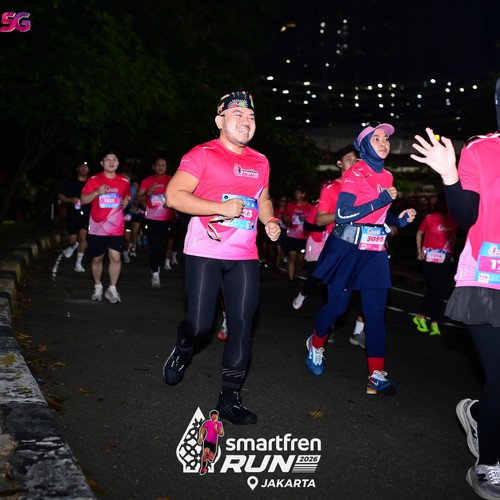Race photo from SMARTFREN RUN 2026