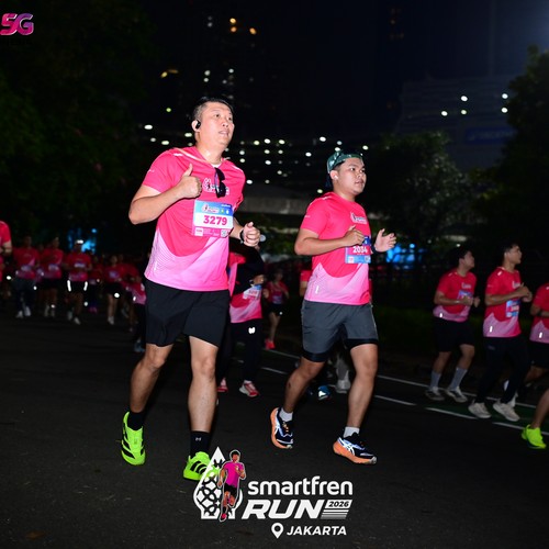 Race photo from SMARTFREN RUN 2026