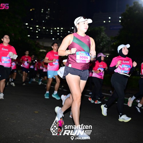Race photo from SMARTFREN RUN 2026