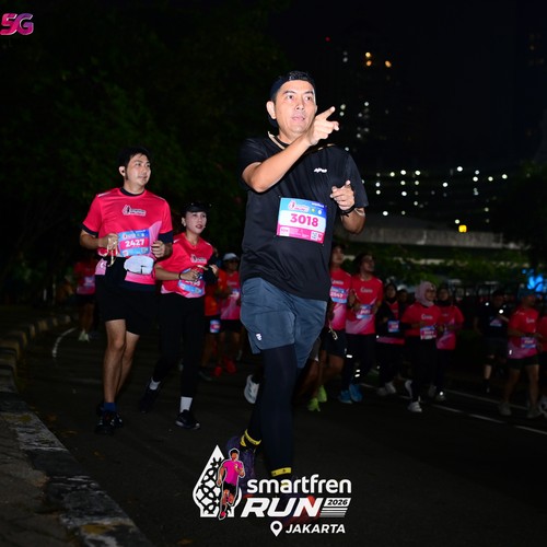 Race photo from SMARTFREN RUN 2026