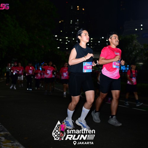Race photo from SMARTFREN RUN 2026
