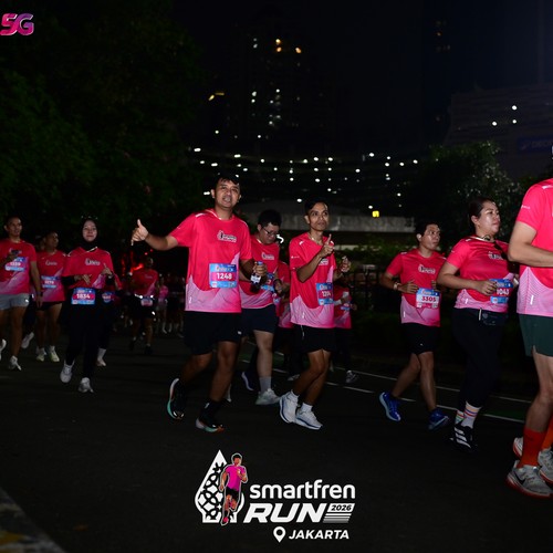 Race photo from SMARTFREN RUN 2026