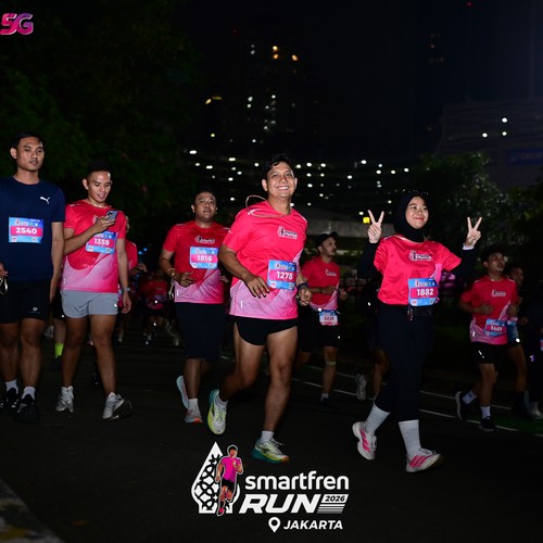 Race photo from SMARTFREN RUN 2026