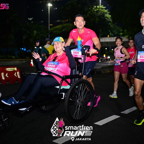 Race photo from SMARTFREN RUN 2026