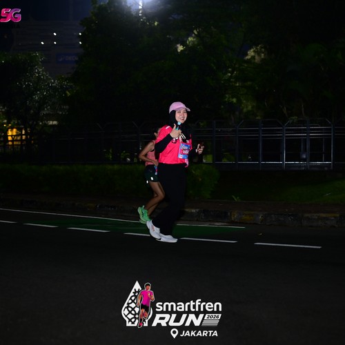 Race photo from SMARTFREN RUN 2026