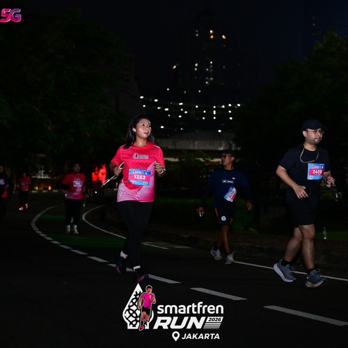 Race photo from SMARTFREN RUN 2026