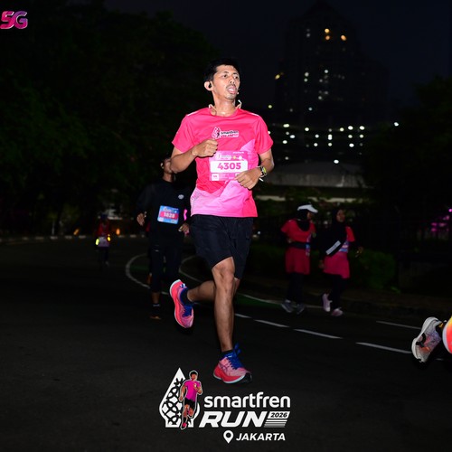 Race photo from SMARTFREN RUN 2026