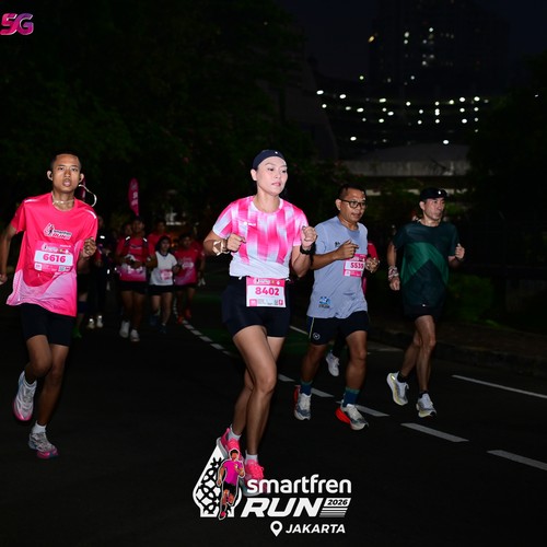 Race photo from SMARTFREN RUN 2026