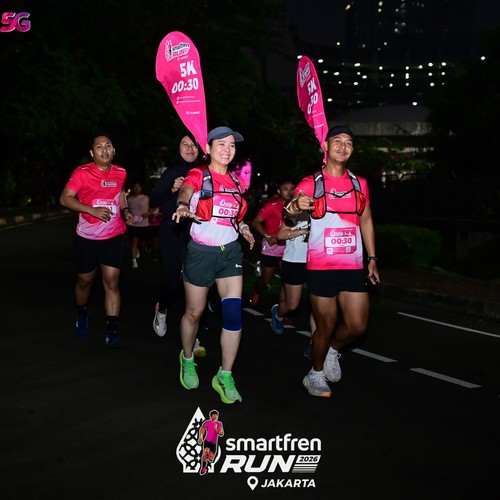 Race photo from SMARTFREN RUN 2026