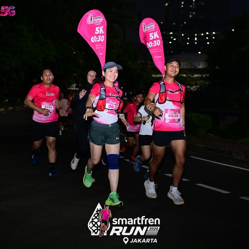 Race photo from SMARTFREN RUN 2026