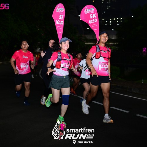 Race photo from SMARTFREN RUN 2026