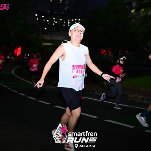 Race photo from SMARTFREN RUN 2026