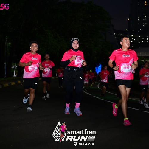 Race photo from SMARTFREN RUN 2026