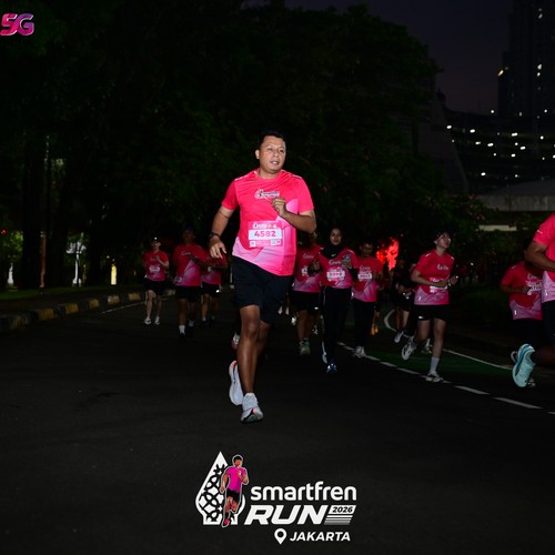 Race photo from SMARTFREN RUN 2026