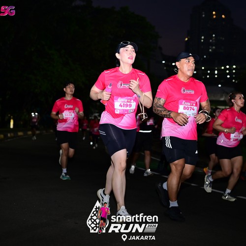Race photo from SMARTFREN RUN 2026