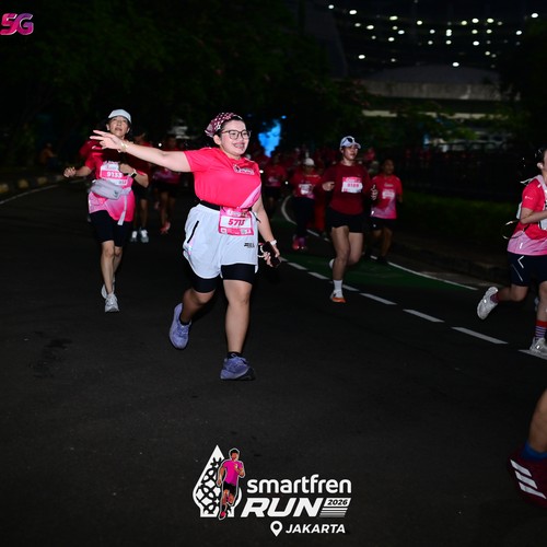 Race photo from SMARTFREN RUN 2026