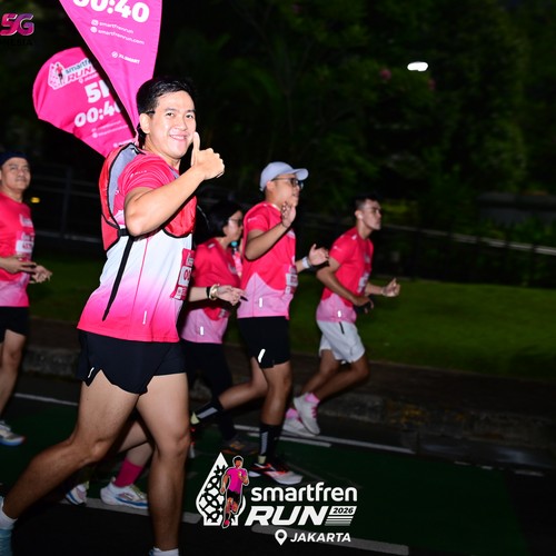 Race photo from SMARTFREN RUN 2026