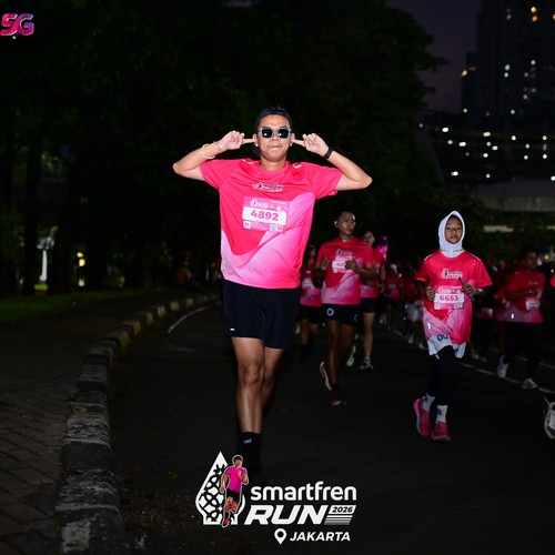 Race photo from SMARTFREN RUN 2026