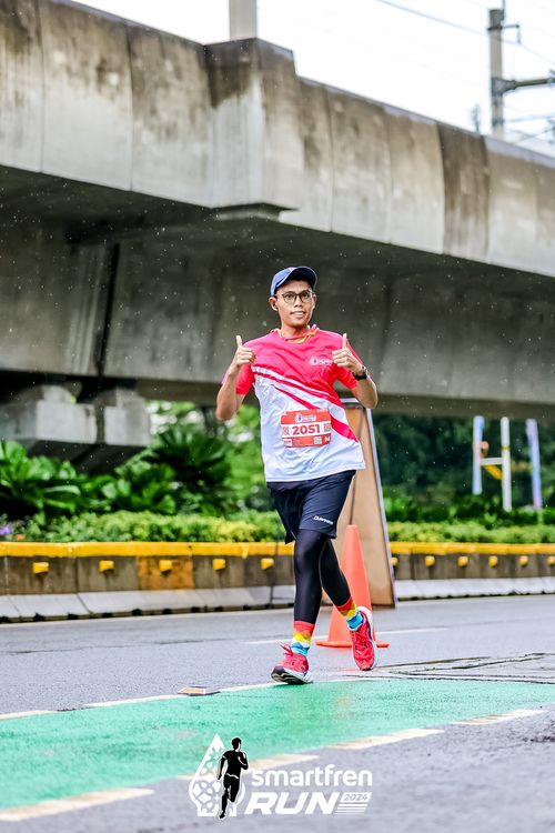 Race photo from Smartfren Run 2024