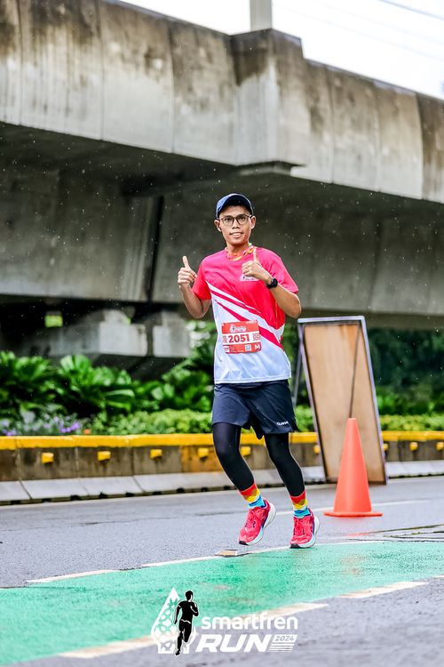 Race photo from Smartfren Run 2024