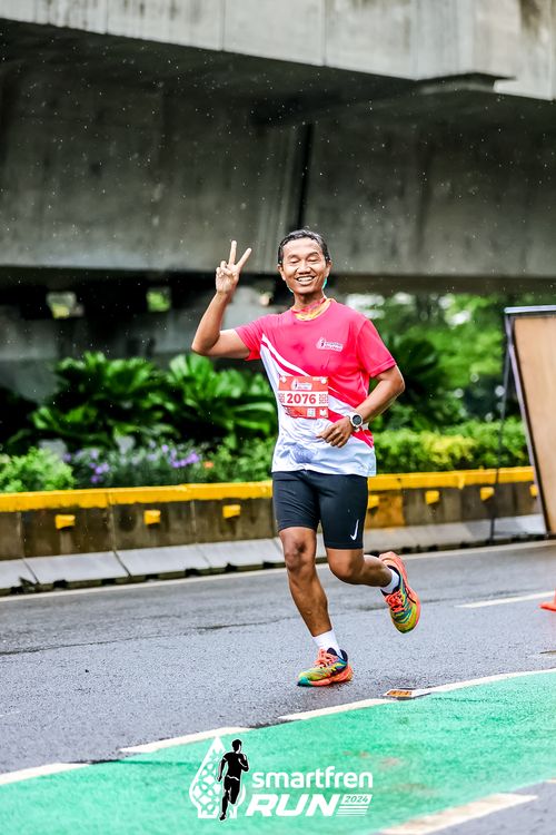 Race photo from Smartfren Run 2024
