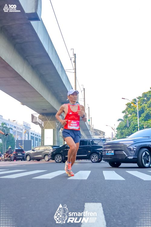 Race photo from Smartfren Run 2025 