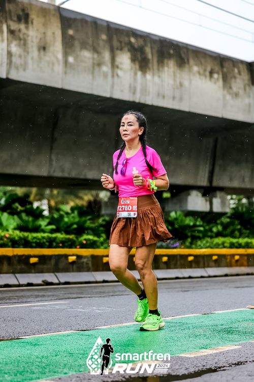 Race photo from Smartfren Run 2024
