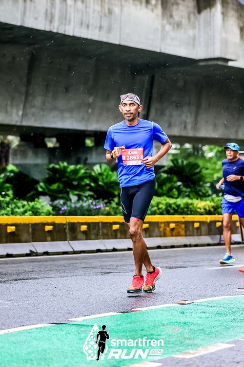 Race photo from Smartfren Run 2024