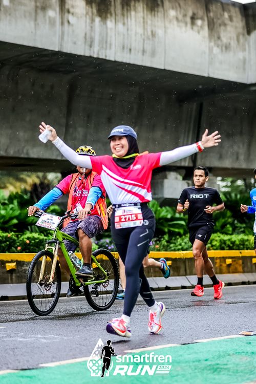 Race photo from Smartfren Run 2024