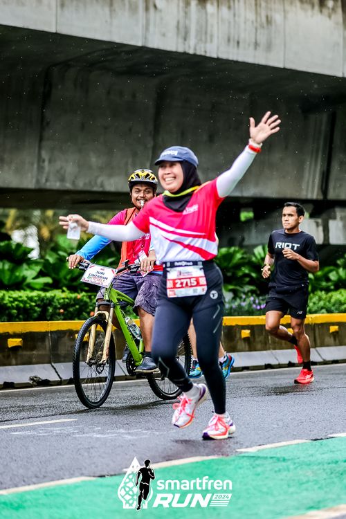 Race photo from Smartfren Run 2024