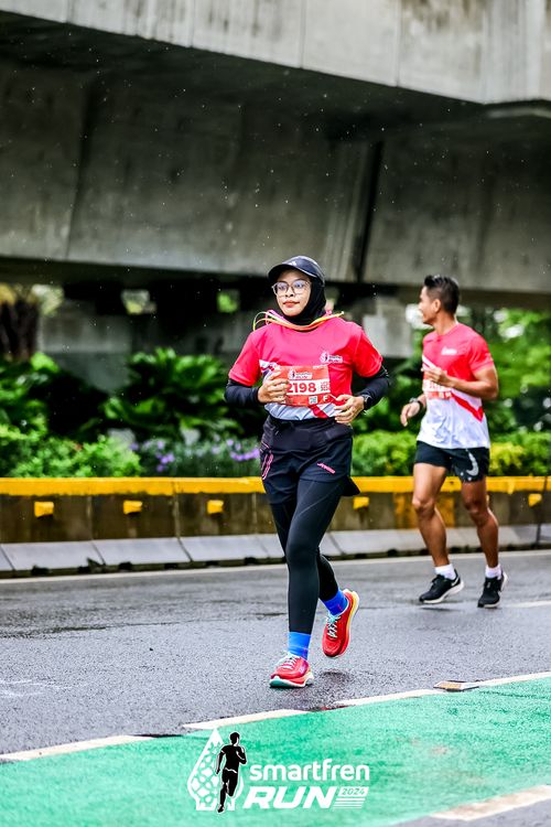 Race photo from Smartfren Run 2024