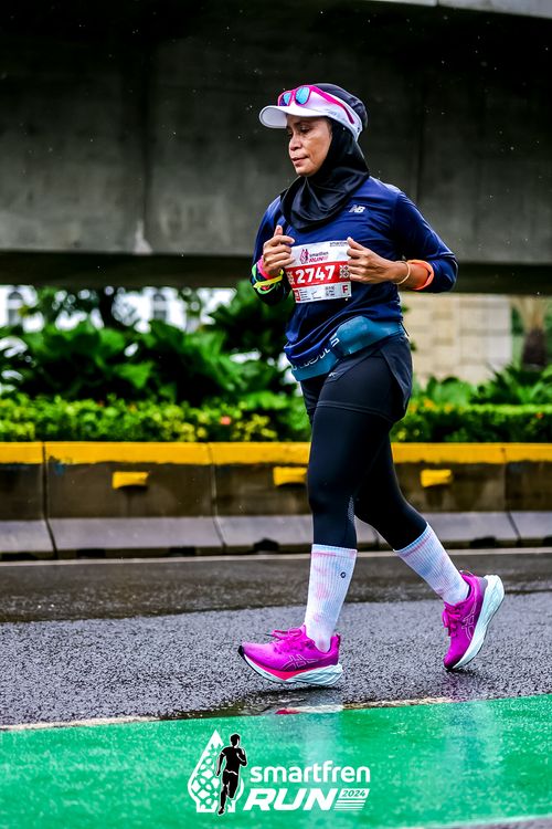 Race photo from Smartfren Run 2024