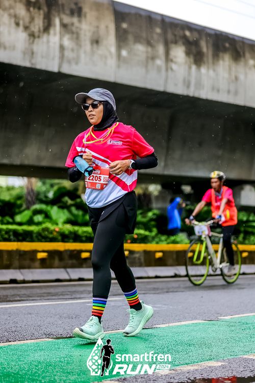 Race photo from Smartfren Run 2024