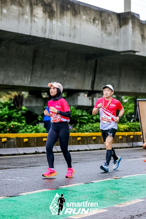 Race photo from Smartfren Run 2024
