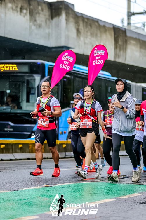 Race photo from Smartfren Run 2024
