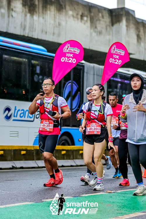 Race photo from Smartfren Run 2024