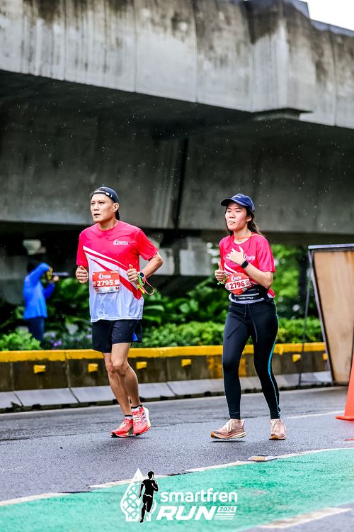Race photo from Smartfren Run 2024