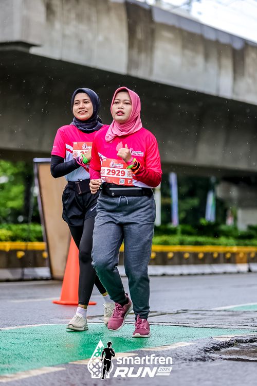 Race photo from Smartfren Run 2024