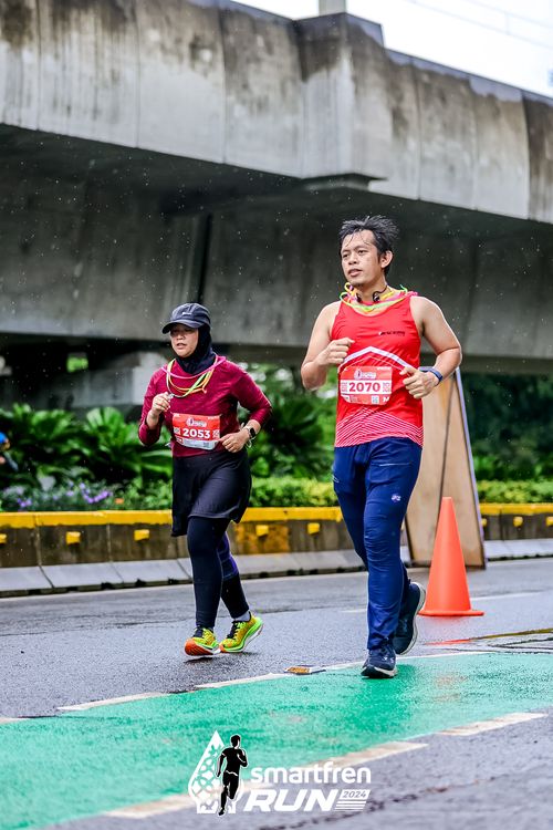 Race photo from Smartfren Run 2024