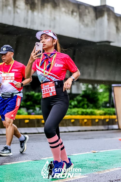 Race photo from Smartfren Run 2024