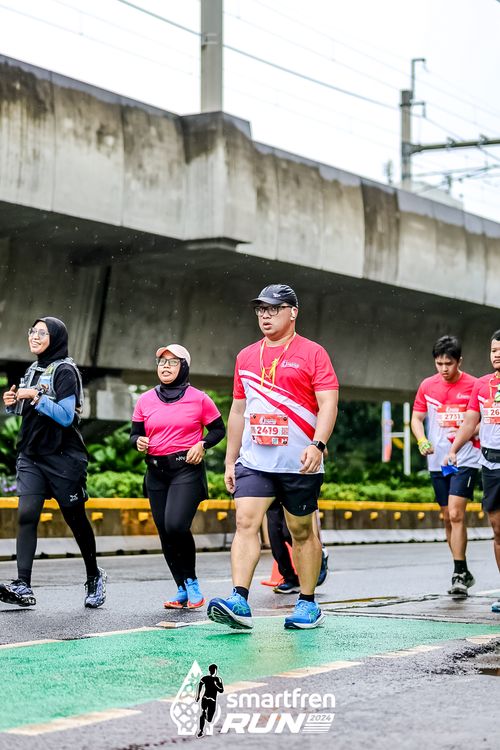 Race photo from Smartfren Run 2024