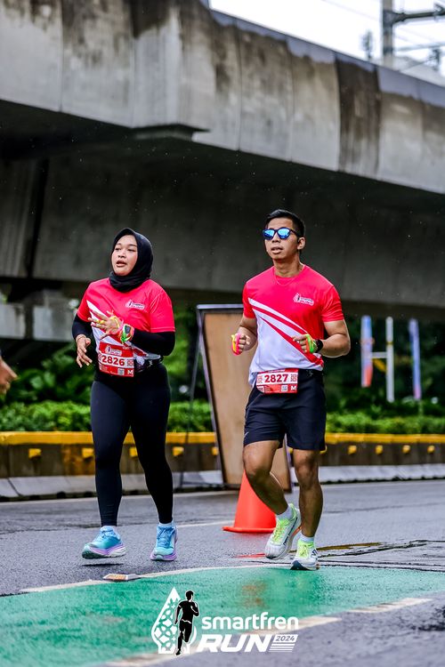 Race photo from Smartfren Run 2024