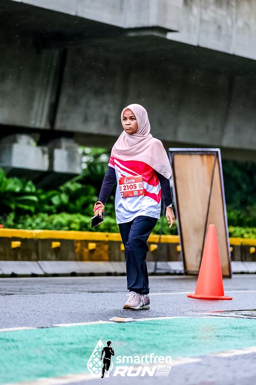 Race photo from Smartfren Run 2024