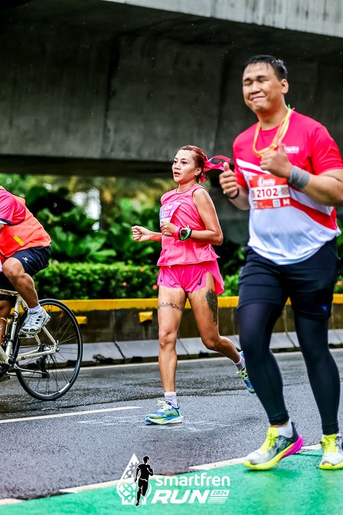 Race photo from Smartfren Run 2024