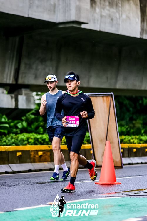 Race photo from Smartfren Run 2024