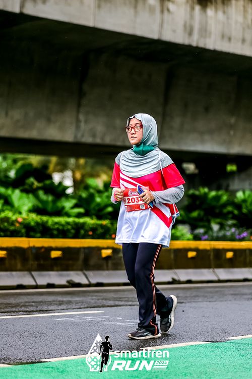 Race photo from Smartfren Run 2024